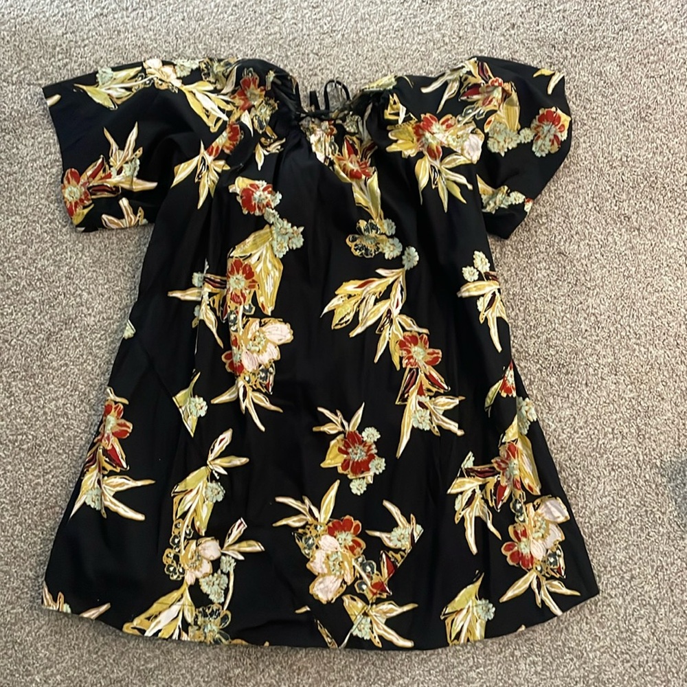 Free People Floral Tunic/Mini Dress